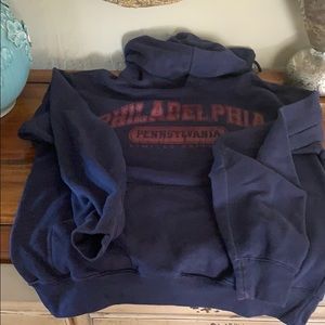 Blue and red Philly hoodie